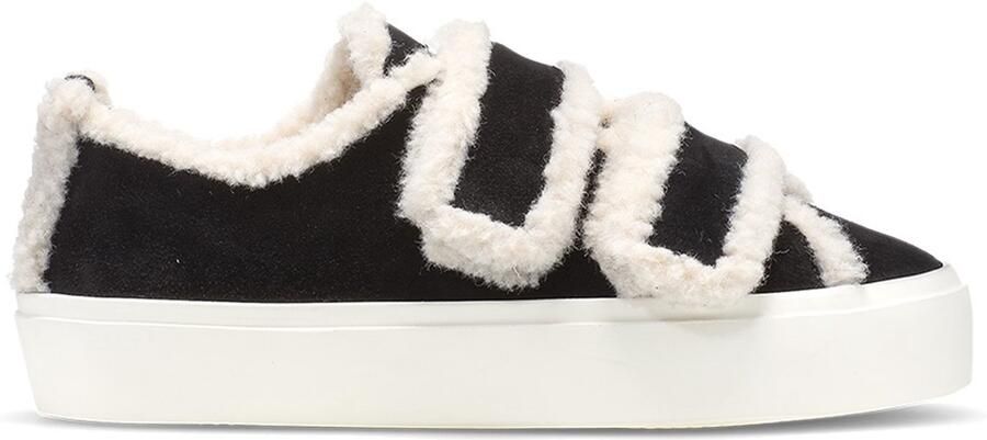 INUIKII Winterlaarzen Shearling Low Velcro in zwart