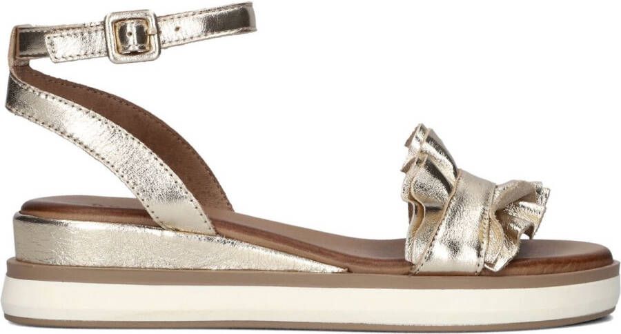 Inuovo 113061 Sandalen Met Sleehak Dames Goud