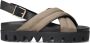 Inuovo Trendy Dad Sandalen met Unieke Look Brown Dames - Thumbnail 2