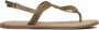 Inuovo Khaki Gevlochten Sandalen Green Dames - Thumbnail 2