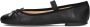 Inuovo Zwarte Leren Ballerina's Black Dames - Thumbnail 2