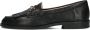 Inuovo Zwarte leren loafers B01002 Black Dames - Thumbnail 2