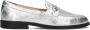 Inuovo Zilveren Leren Loafers B01004 Gray Dames - Thumbnail 2
