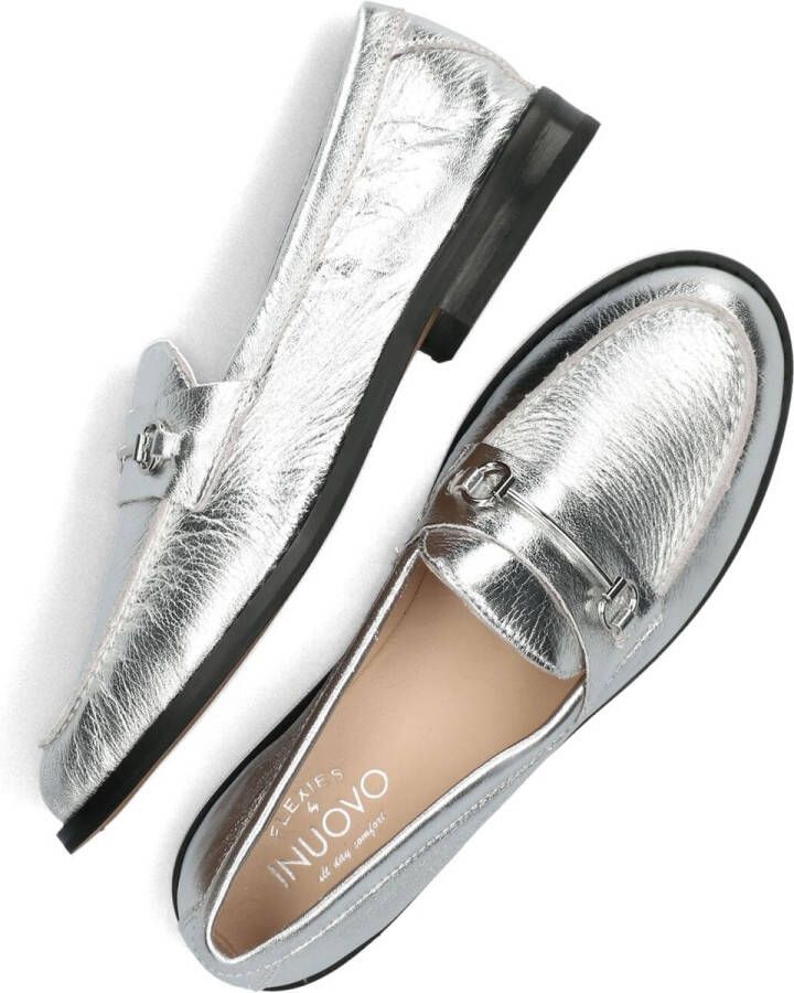 Inuovo B01004 Loafers Instappers Dames Zilver
