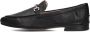 Inuovo Zwarte Leren Loafers met Gouden Detail Black Dames - Thumbnail 2