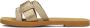 Inuovo Roségouden Gevlochten Leren Slippers Yellow Dames - Thumbnail 2