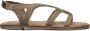 Inuovo Groene Gevlochten Leren Sandalen Green Dames - Thumbnail 2