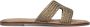 Inuovo Khaki Gevlochten Slippers Green Dames - Thumbnail 2