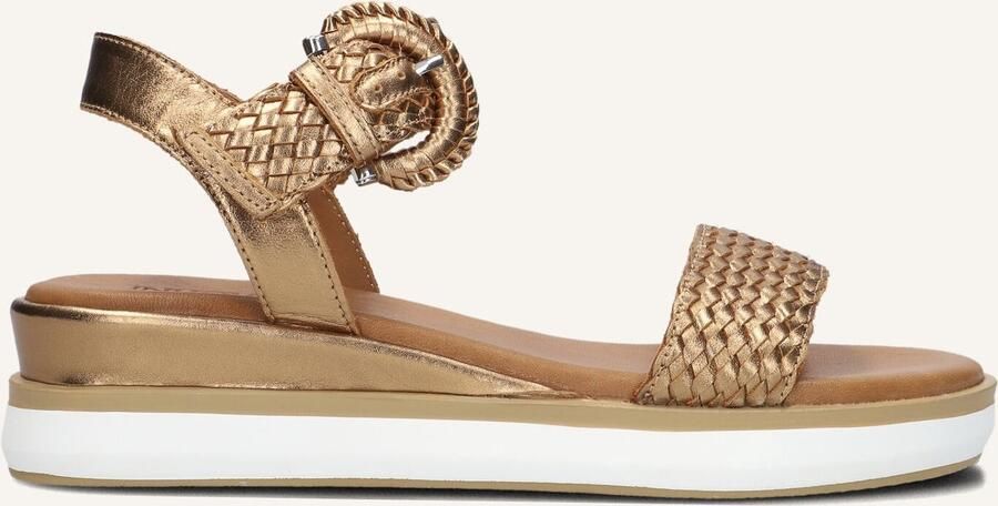Inuovo Gevlochten Bronzen Sandalen Brown Dames - Foto 2