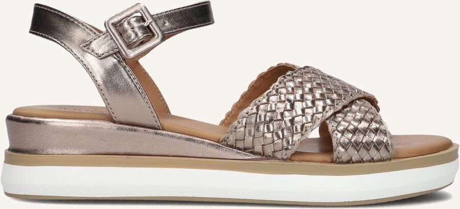 Inuovo Zilveren Leren Gekruiste Band Sandalen - Foto 2