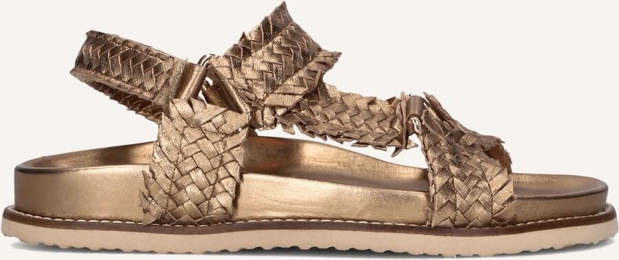 Inuovo Bronzen Geweven Sandalen met Klittenbandsluiting - Foto 2