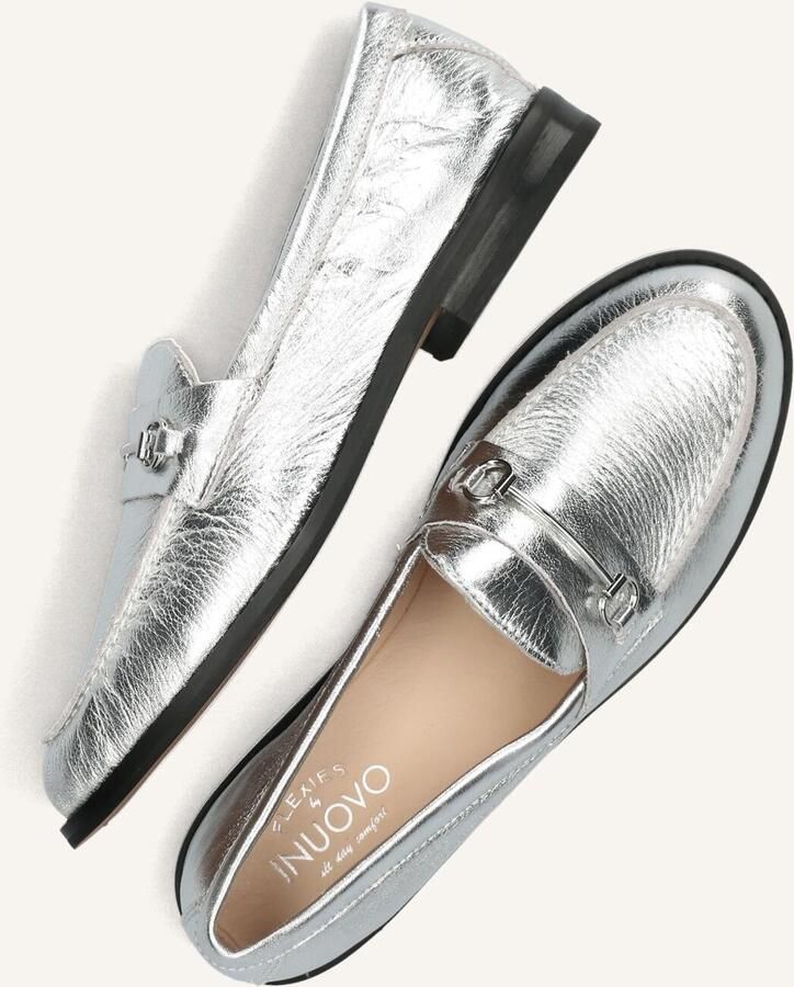 Inuovo B01004 Loafers Dames Instappers Zilver - Foto 2