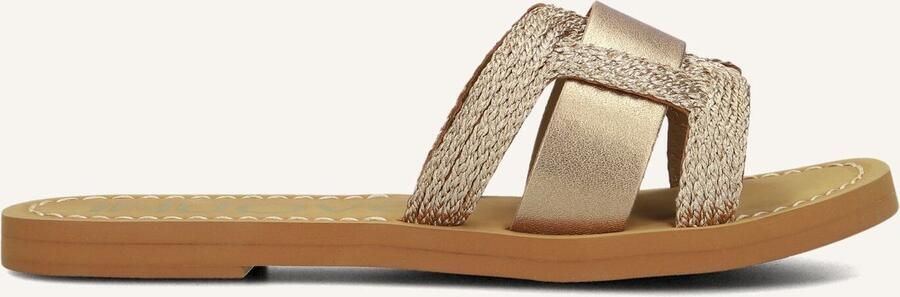 Inuovo Roségouden Gevlochten Leren Slippers - Foto 3