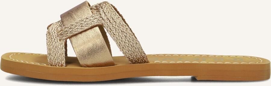 Inuovo Roségouden Gevlochten Leren Slippers - Foto 4