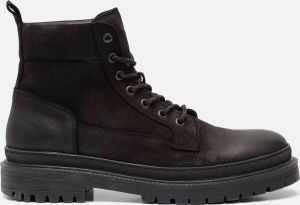 Invinci Veterboots Zwart Nubuck