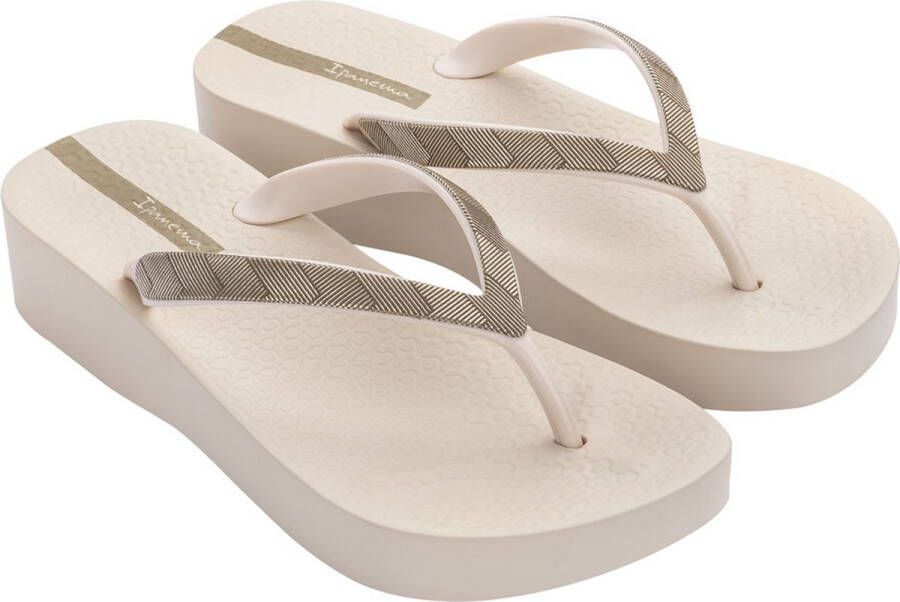 Ipanema Anatomic Mesh Plateau Slippers Dames Beige