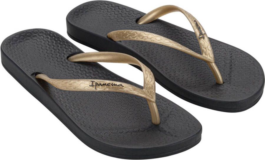 Ipanema Anatomic Tan Dames Slippers Black Gold