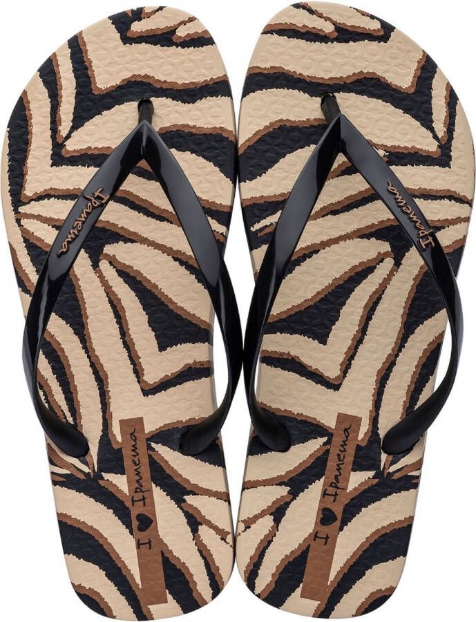 Ipanema Animale Slippers Dames Black Beige