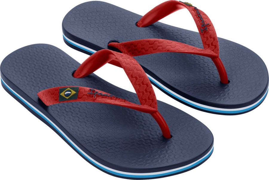 Ipanema Classic Brasil teenslippers blauw rood Jongens Meisjes Gerecycled materiaal (duurzaam) 27 28