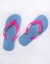 Ipanema Classic Brasil Kids Unisex Junior Slippers Blue Pink - Thumbnail 2