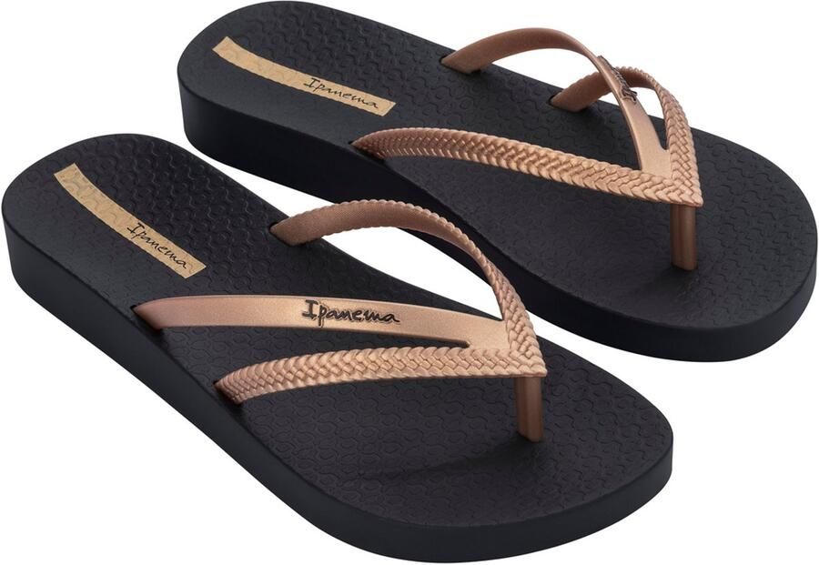 Ipanema Anatomic Bossa Soft Dames Slippers Black Gold