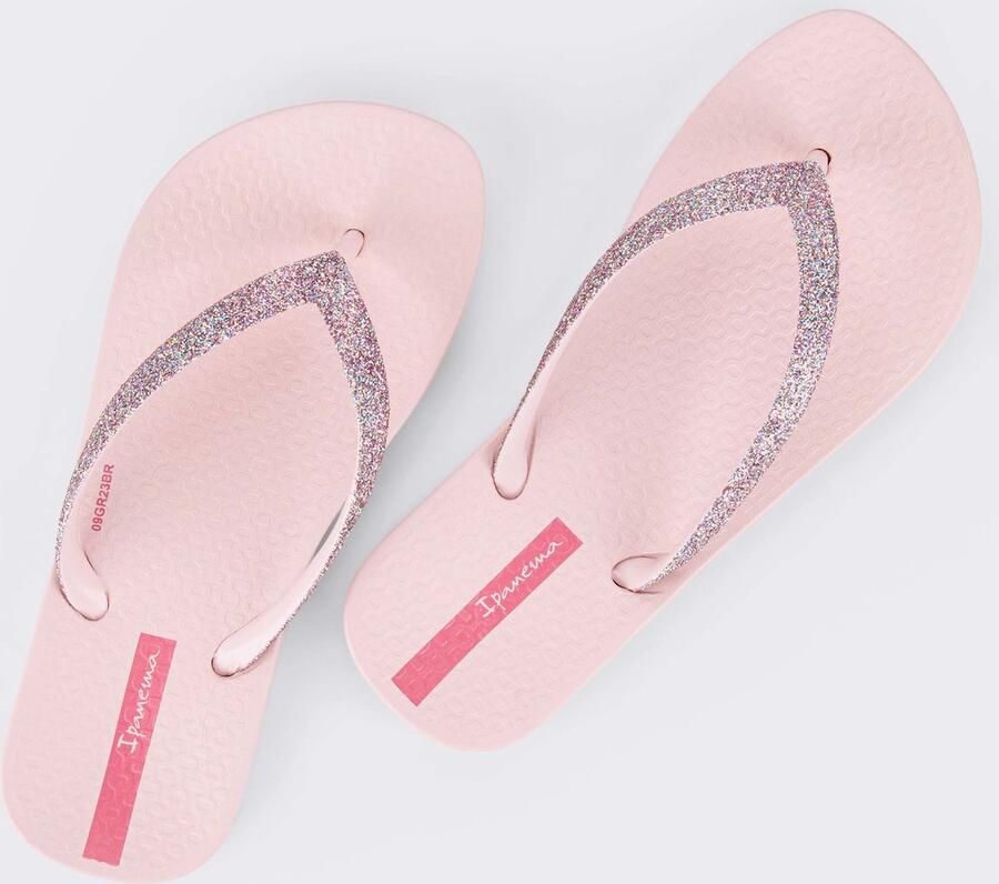 Ipanema Anatomic Lolita teenslippers met glitters lichtroze Meisjes Rubber 25 26 - Foto 3