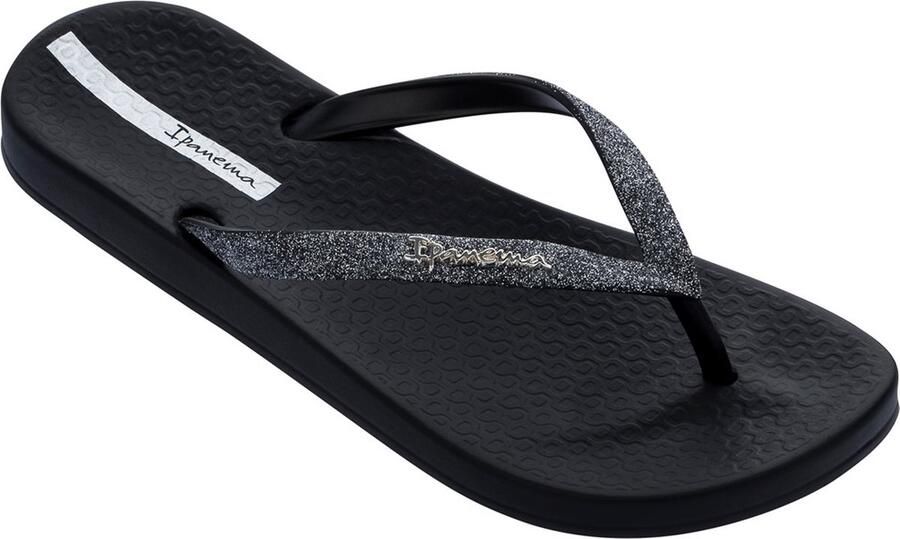 Ipanema Anatomic Lolita teenslippers zwart met glitter