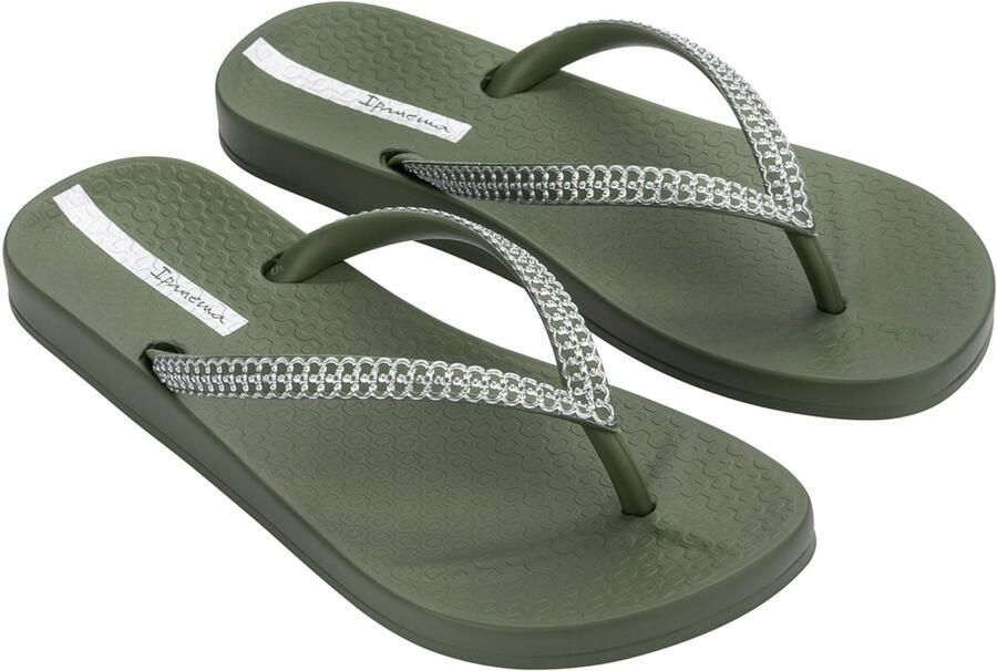 Ipanema Anatomic Mesh Dames Slippers Dark Green