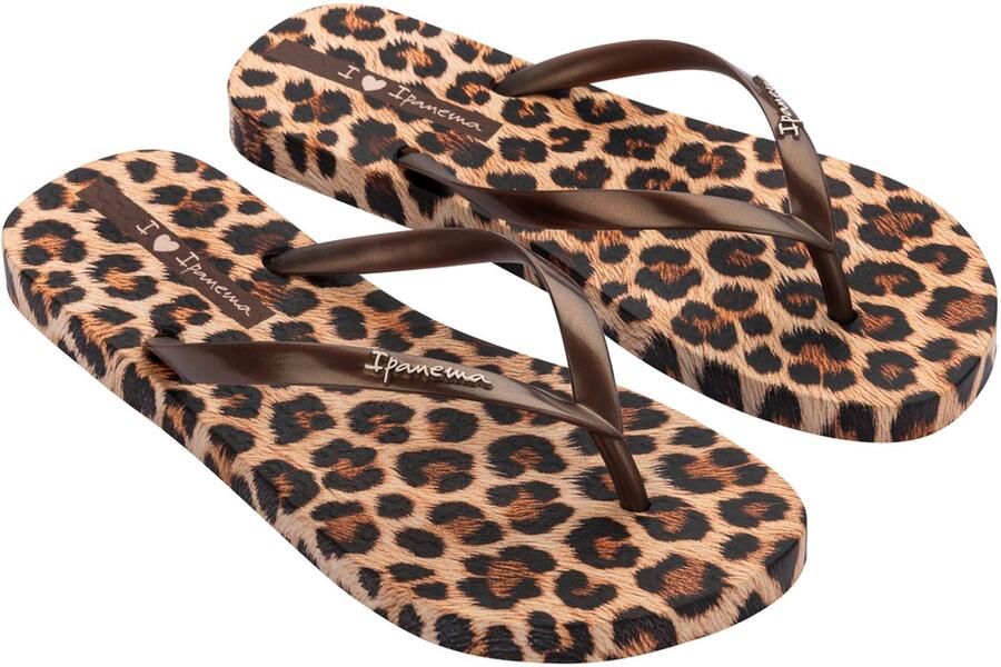 Ipanema teenslippers met panterprint bruin beige - Foto 9