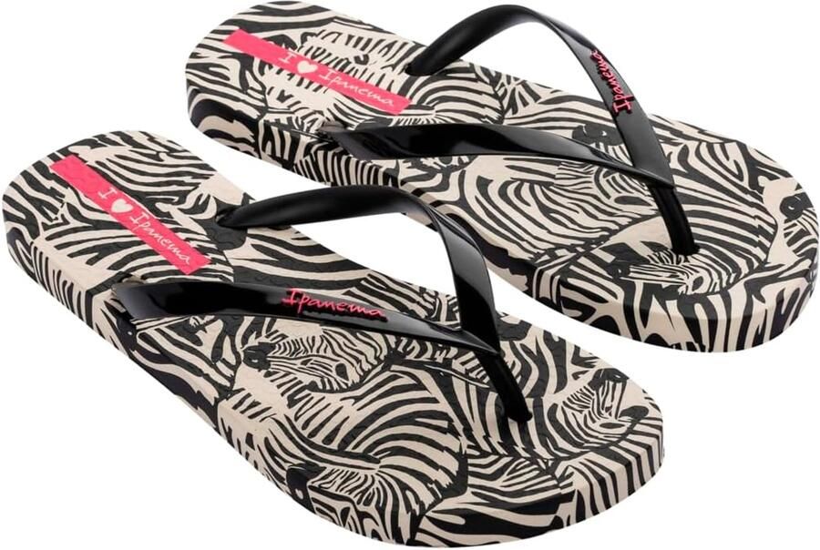 Ipanema Animal Print Slippers Dames Beige Zwart Roze