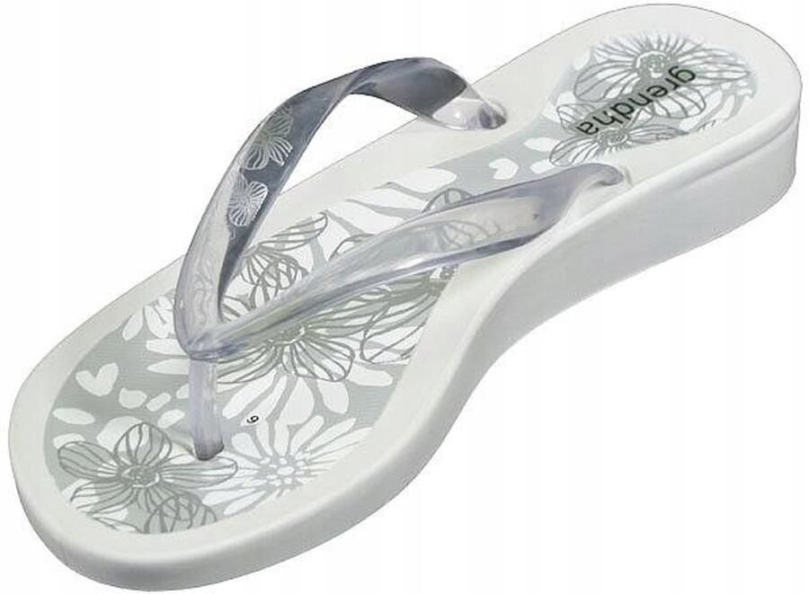 Ipanema Grendha Monique Fashion Slippers Dames Transparant Grijs Wit