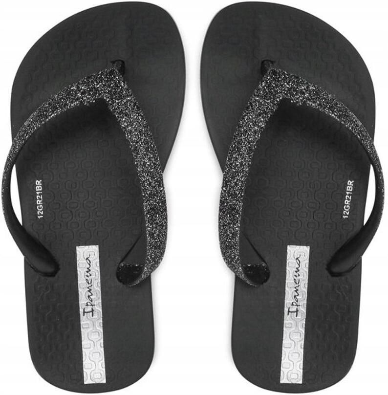 Ipanema J_B Serie Kinderslippers Zwart Glitters
