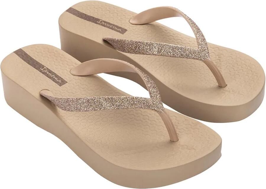 Ipanema Anatomic Mesh Chic Plateau Dames Slippers Beige - Foto 2
