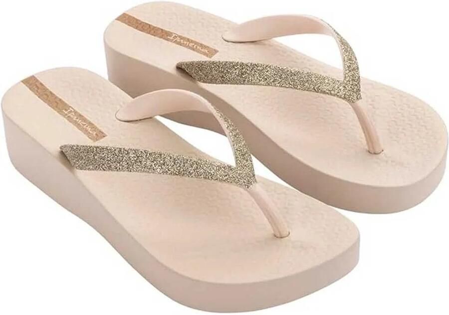 Ipanema Mesh Chic Plat Slippers Goud Vrouw