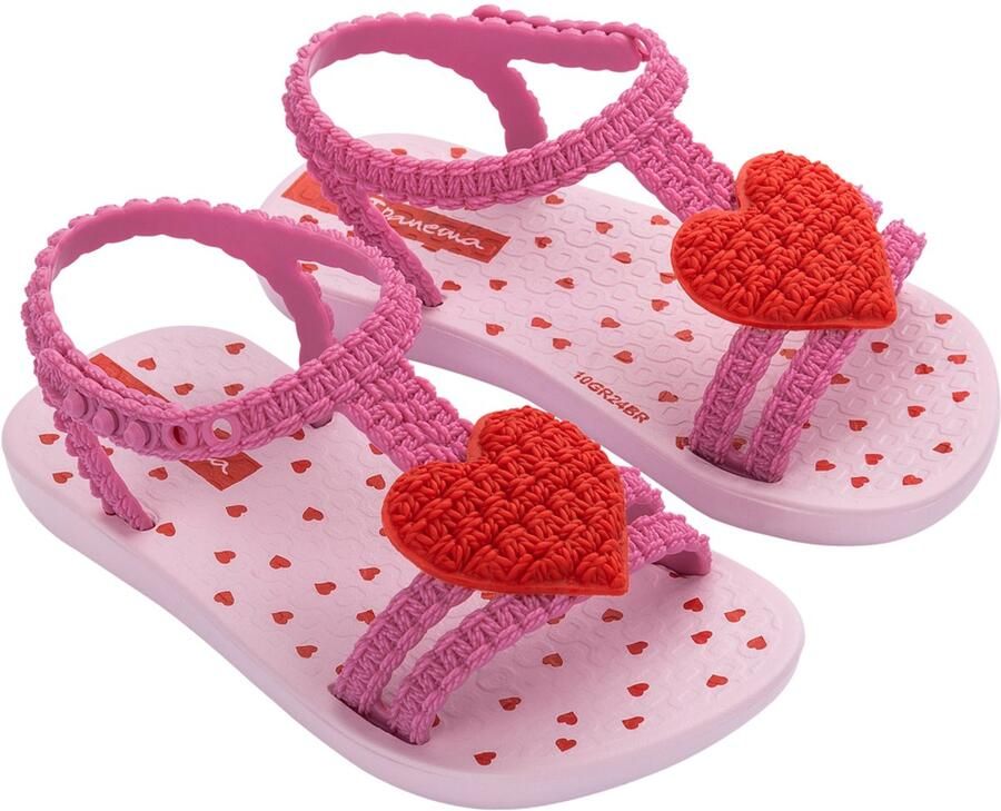 Ipanema My First Baby Slippers Pink Red