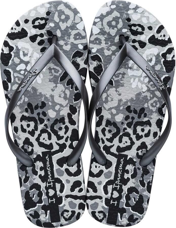 Ipanema I Love Safari teenslippers grijs zilver