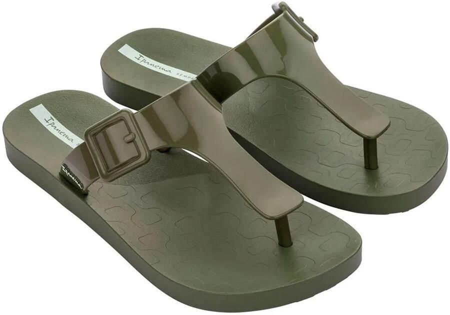 Ipanema Dames PVC Flip Flops Green Dames