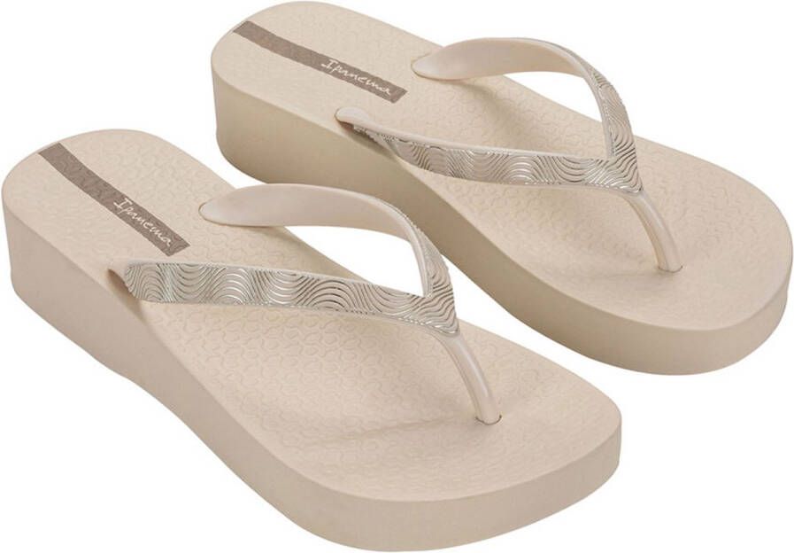 Ipanema Mesh X Plat Slippers Beige Vrouw