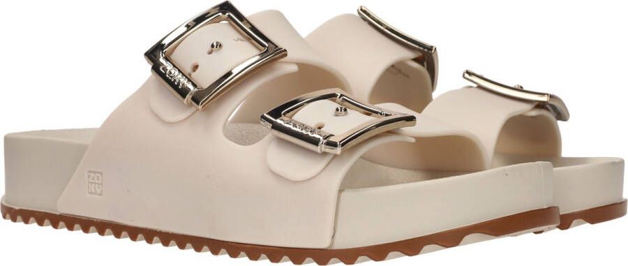 Ipanema Witte veganistische zomerslippers met gesp Beige Dames