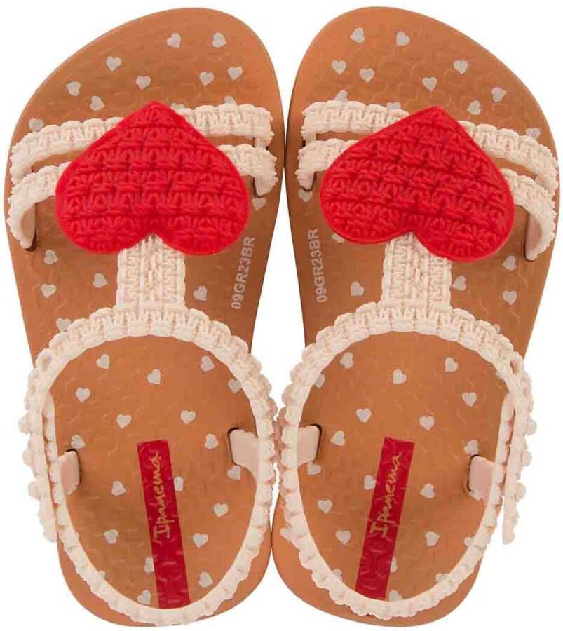 Ipanema My First sandalen beige rood Meisjes Rubber Meerkleurig 25 26
