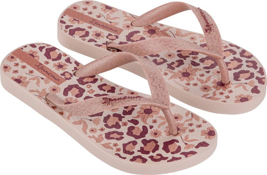Ipanema Temas teenslippers met panterprint oudroze Meisjes Rubber 27 28 - Foto 3