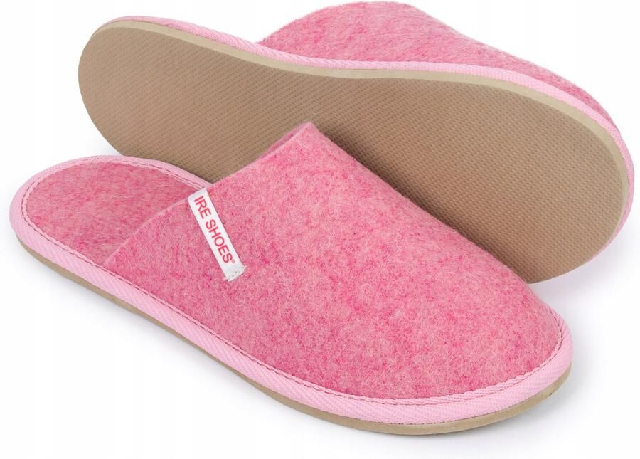 IRE SHOES Dames Pantoffels IreShoes Premium Natuurlijk Vilt Roze