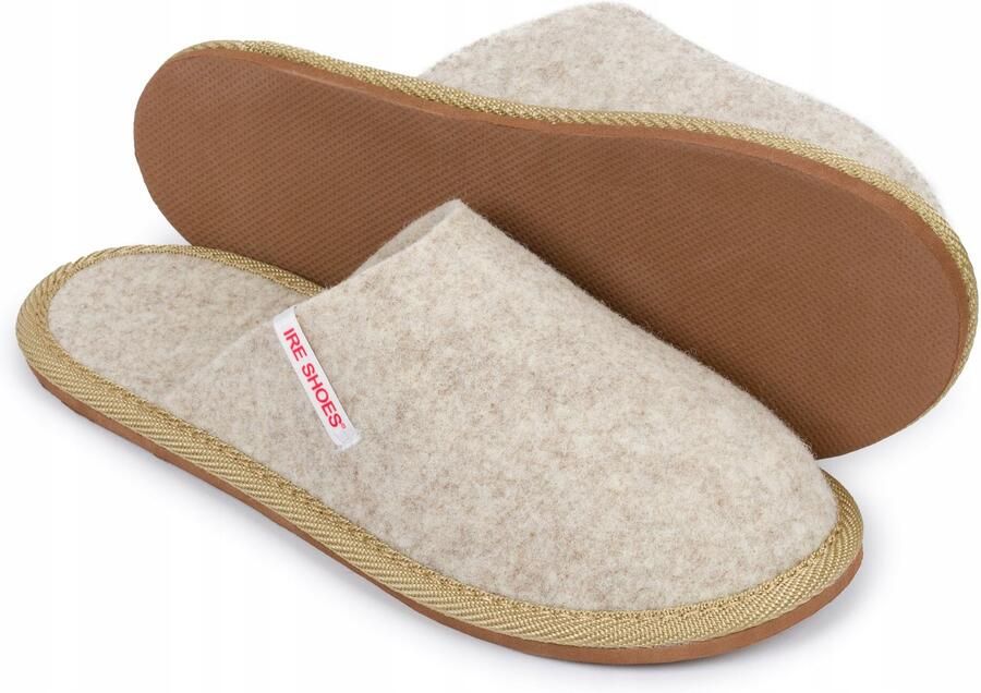 IRE SHOES Dames pantoffels IreShoes van natuurlijke wolvilt comfortabel & warm