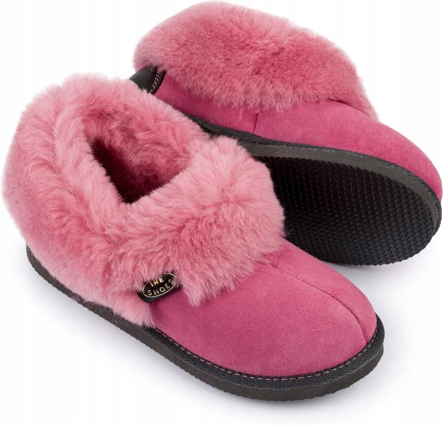 IRE SHOES Dames Pantoffels IreShoes Wol Roze Warm & Comfortabel