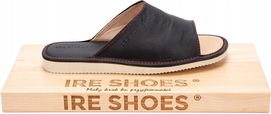 IRE SHOES Dames Pantoffels Leer Marineblauw Comfortabel & Ademend