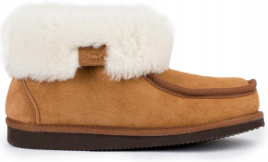 IRE SHOES Dames Pantoffels van Wol & Leer Warm & Antislip
