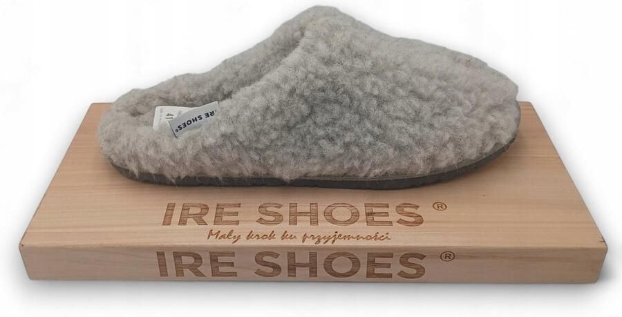 IRE SHOES Dames Pantoffels Wol IREShoes Grijs Warm Zacht
