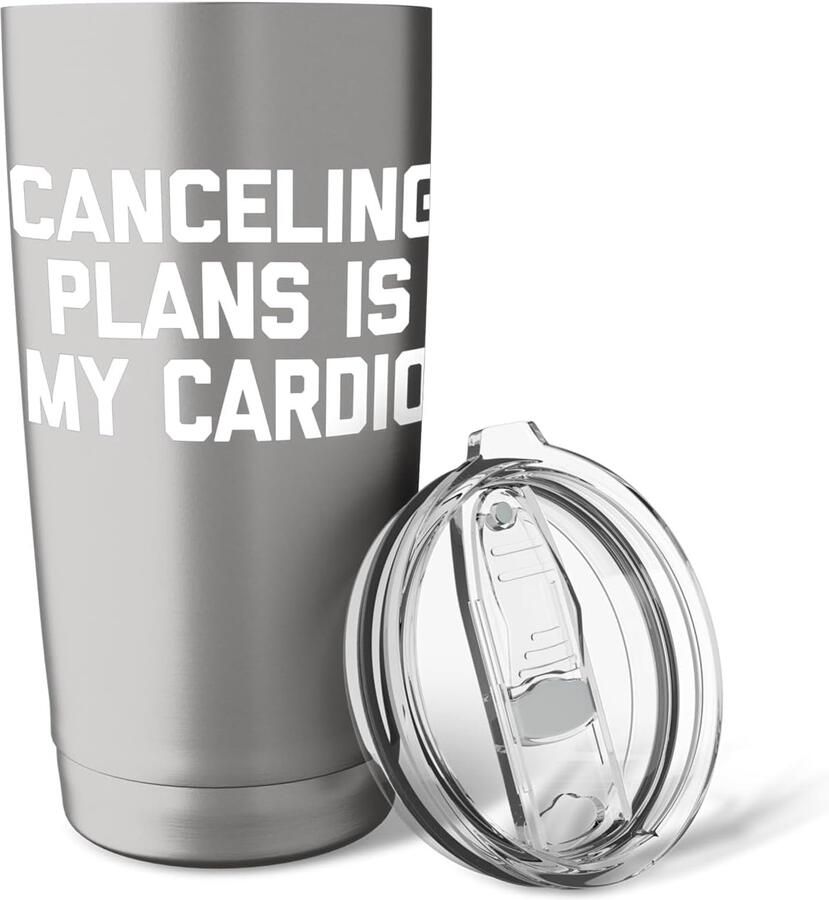 Is Mijn Cardio Grappige mok met dubbele wand