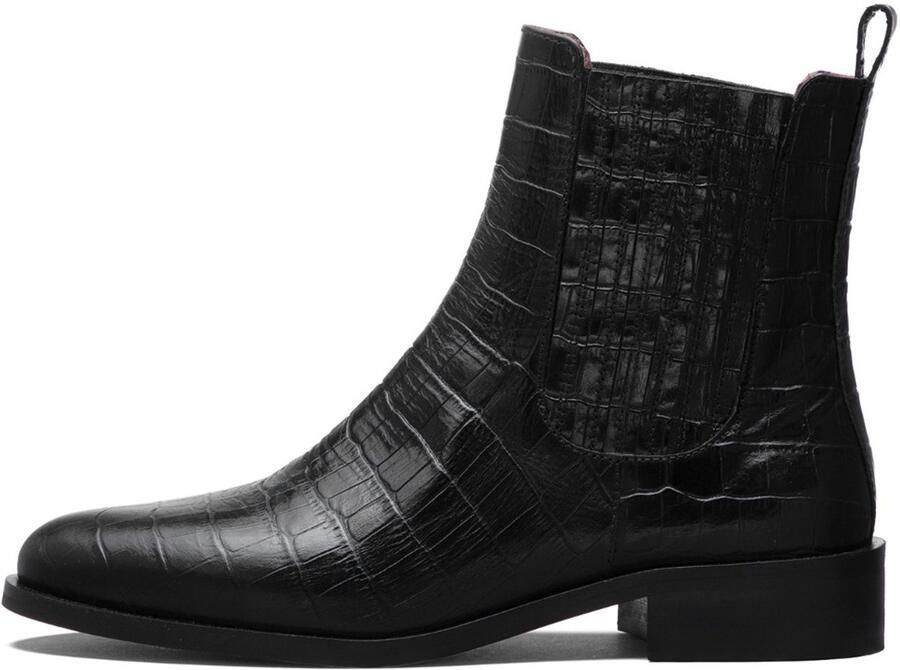 Isabel Bernard Vendôme Dames Chelsea Boots Croco zwart