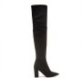 Isabel Bernard Boots & laarzen Vendôme Fem Suede Stretch Overknee Boots in zwart - Thumbnail 1